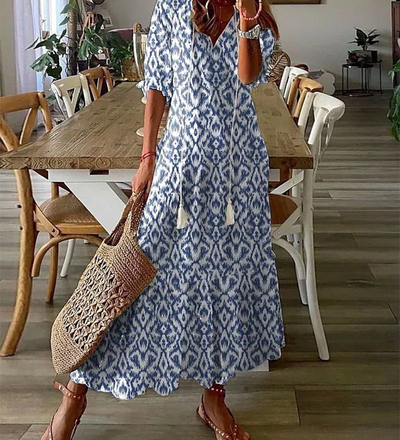 Michaela - Boho-Kleid mit Bauchbedeckung
