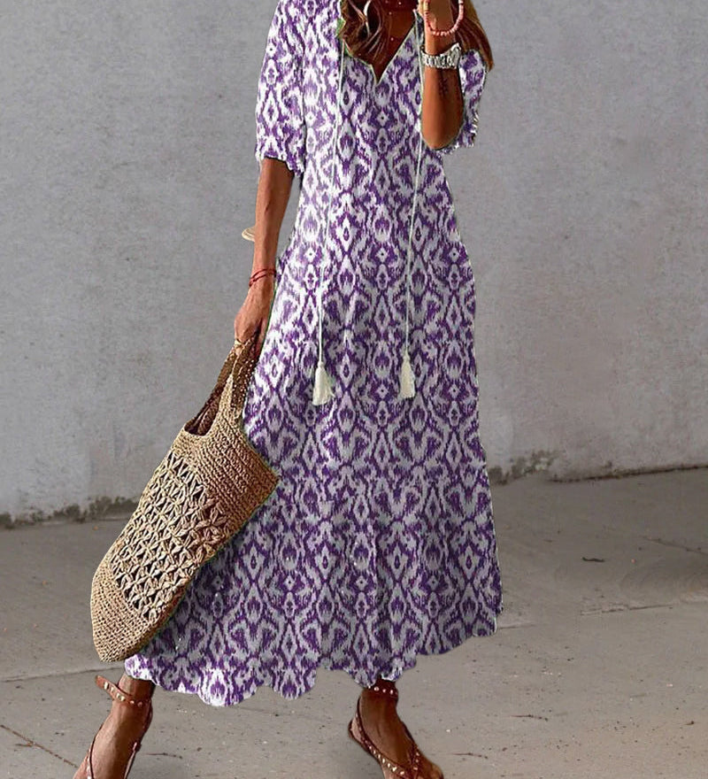 Michaela - Boho-Kleid mit Bauchbedeckung
