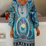 Emelia - Vibrantes Boho-Druckkleid
