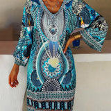 Emelia - Vibrantes Boho-Druckkleid