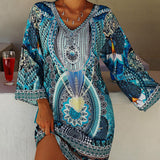 Emelia - Vibrantes Boho-Druckkleid