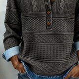 NIVELLE MODERN HALBKNOPF-PULLOVER