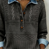 NIVELLE MODERN HALBKNOPF-PULLOVER