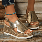 Baylie - Modische Metallic-Sandalen