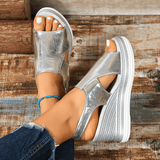 Baylie - Modische Metallic-Sandalen