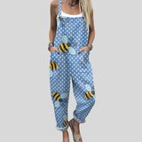 Bienen Latzhose Hellblau