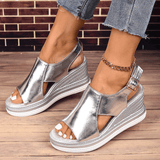 Baylie - Modische Metallic-Sandalen