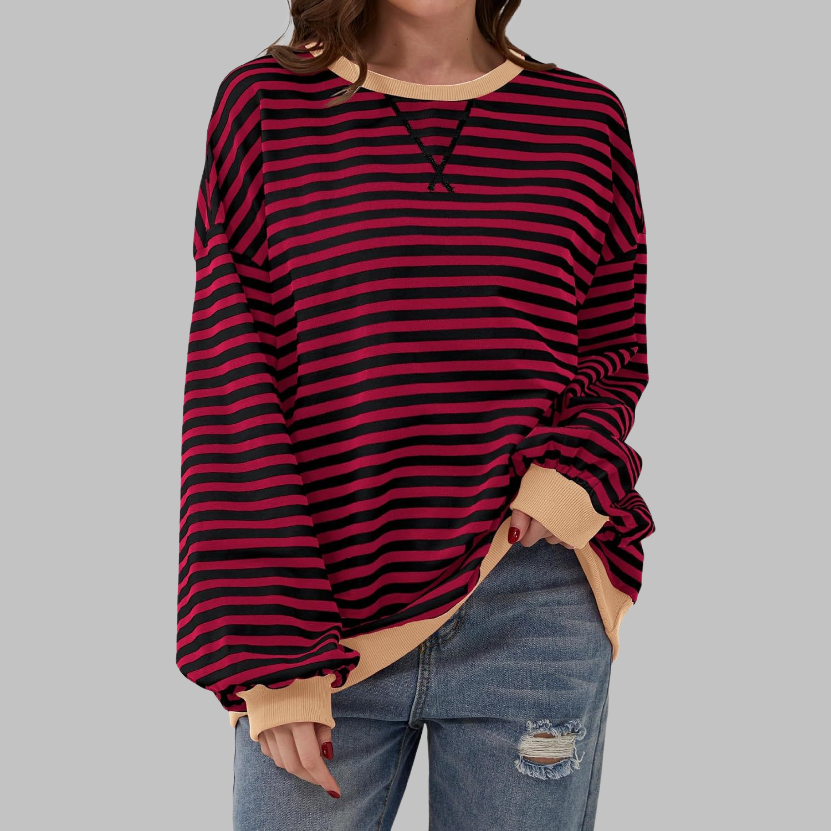 ELARA GESTRICKTER PULLOVER