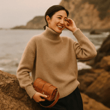AURORA CASHMERE STEHKRAGEN-PULLOVER