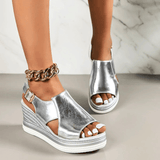 Baylie - Modische Metallic-Sandalen