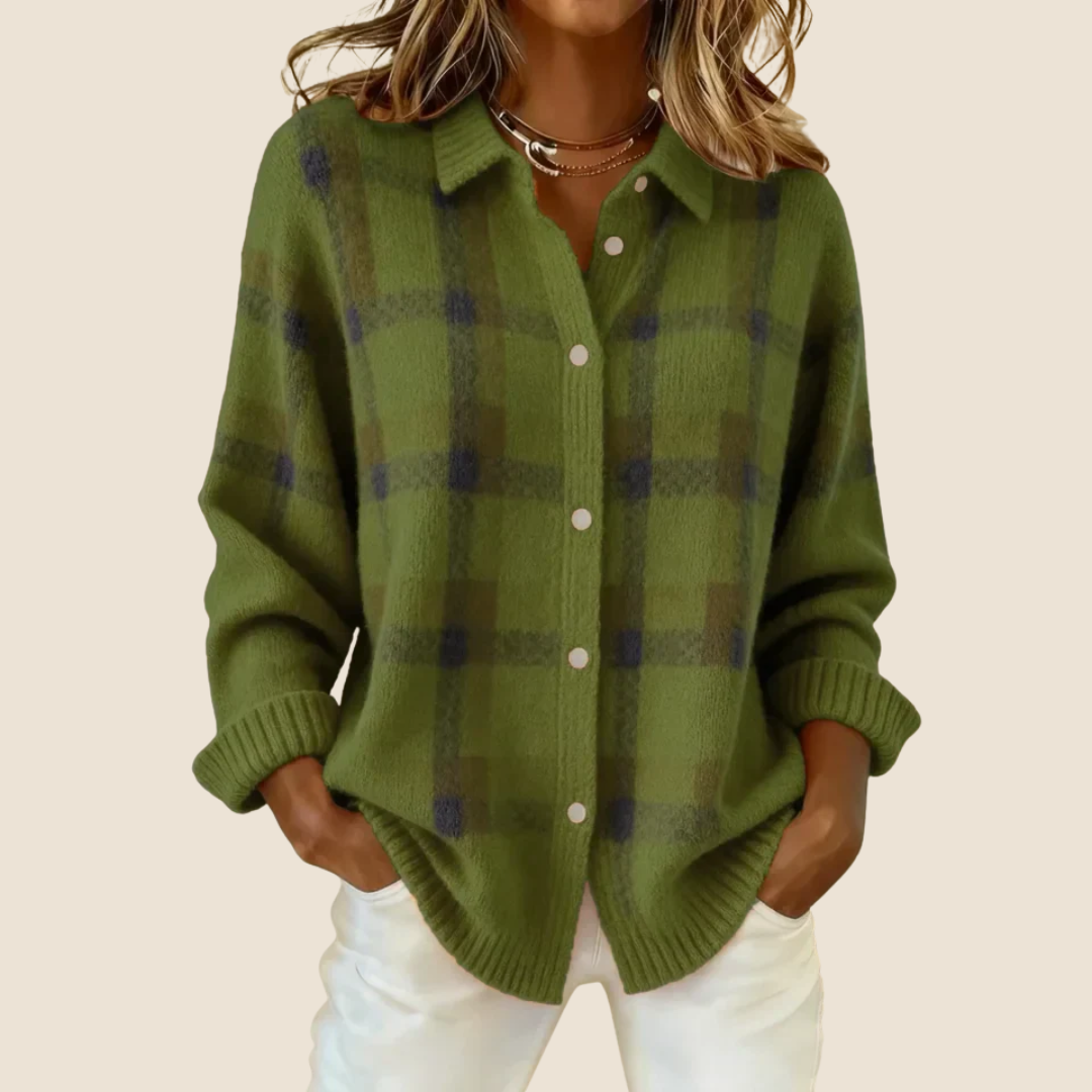 VIVIENNE RETRO KARO-PULLOVER