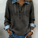 NIVELLE MODERN HALBKNOPF-PULLOVER