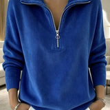 Sanfter Viertelzip-Pullover