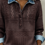 NIVELLE MODERN HALBKNOPF-PULLOVER