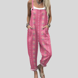 Overalls mit Blumen und Herzen