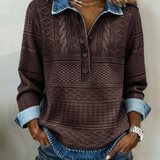 NIVELLE MODERN HALBKNOPF-PULLOVER