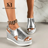 Baylie - Modische Metallic-Sandalen