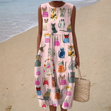 Bequeme Ärmelloses Sommerkleid