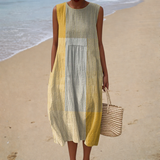 Bequeme ärmellose Sommerkleid