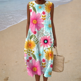 Bequeme Ärmelloses Sommerkleid