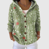 Strickjacke mit Kapuze