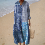 Flatterndes Sommerkleid mit Muster