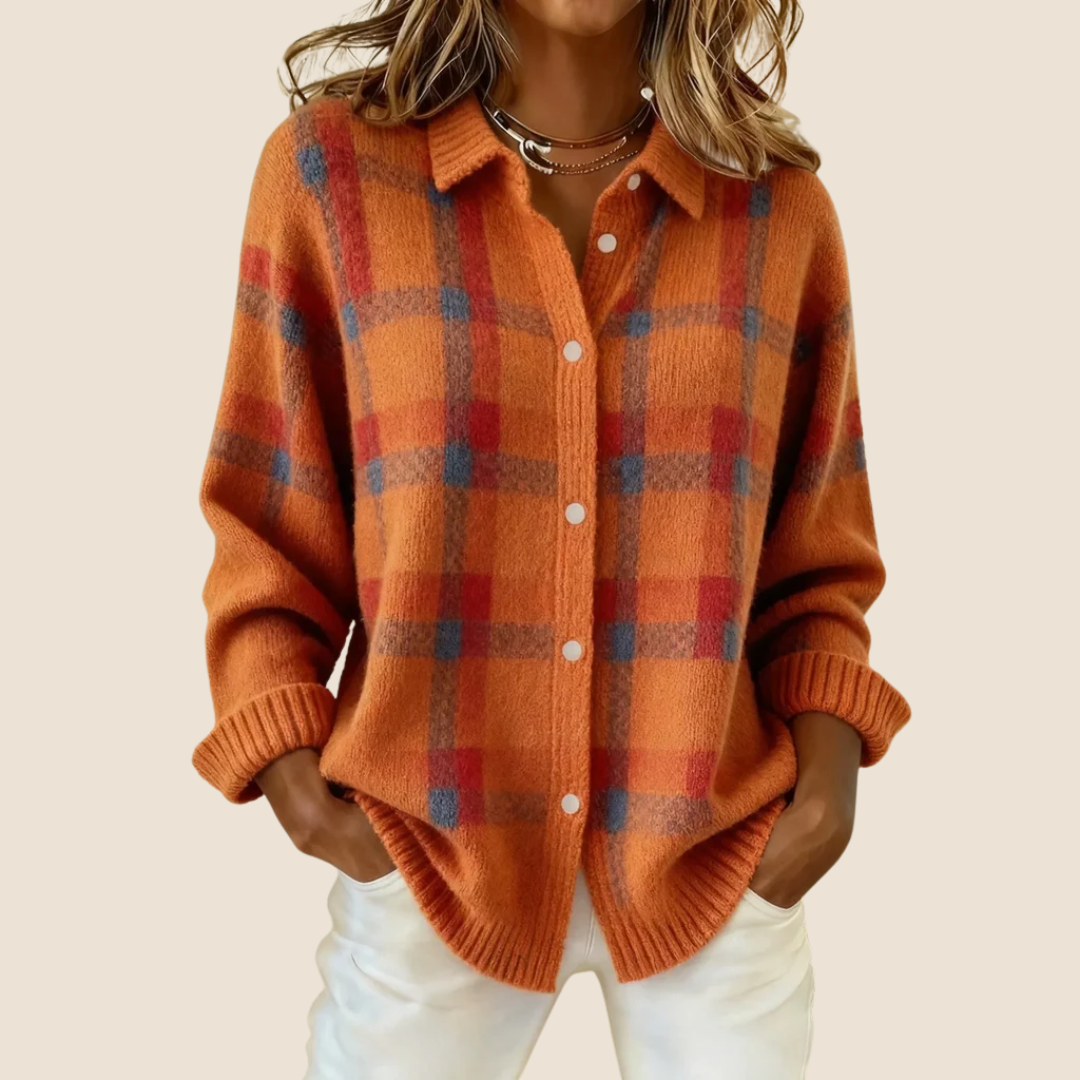 VIVIENNE RETRO KARO-PULLOVER