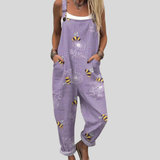 Bienen Flieder Latzhose