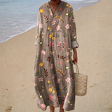 Flatterndes Sommerkleid mit Muster