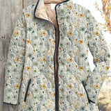 Waltraud™ | Steppjacke mit kleinen Blümchen