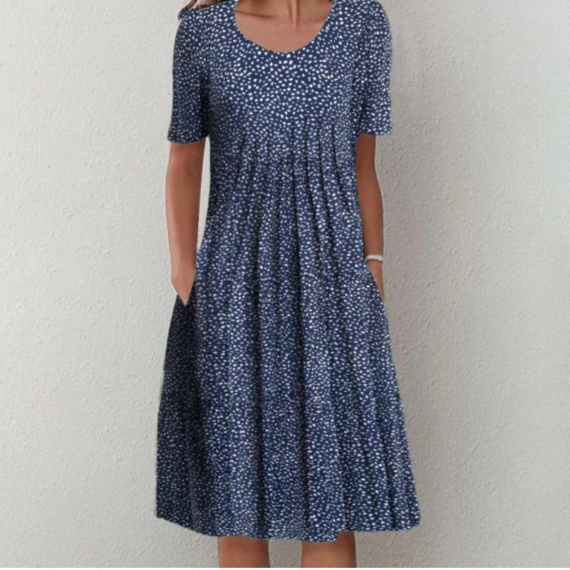 Hailey | Elegantes und lässiges Blumenkleid mit Taschen