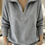 Sanfter Viertelzip-Pullover