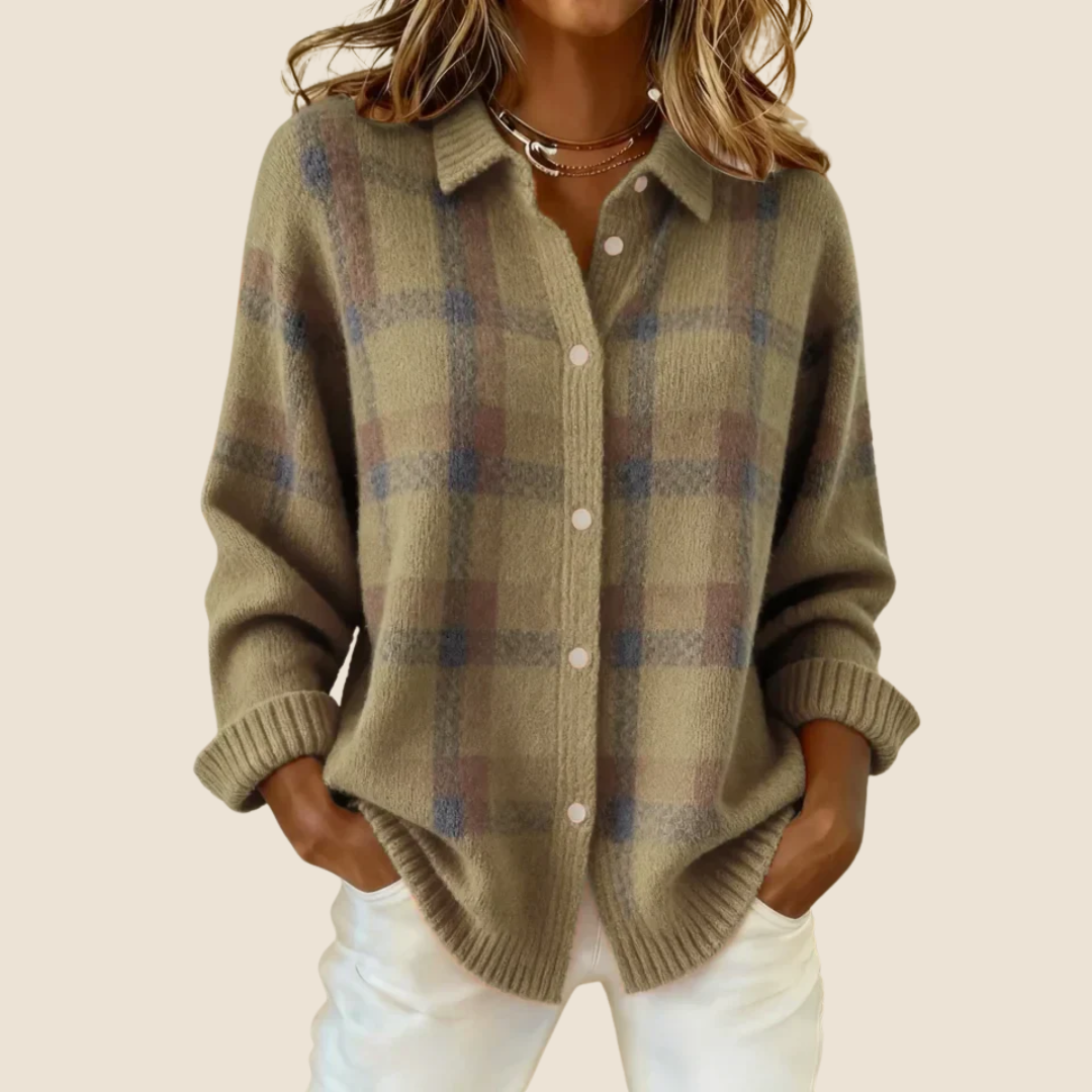 VIVIENNE RETRO KARO-PULLOVER