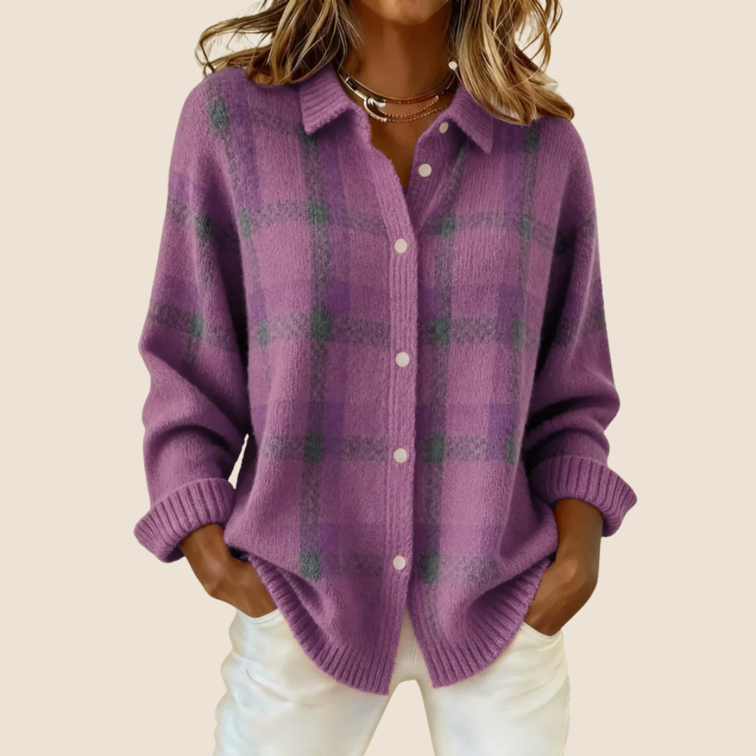 VIVIENNE RETRO KARO-PULLOVER