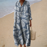 Fließendes Sommerkleid mit Druck