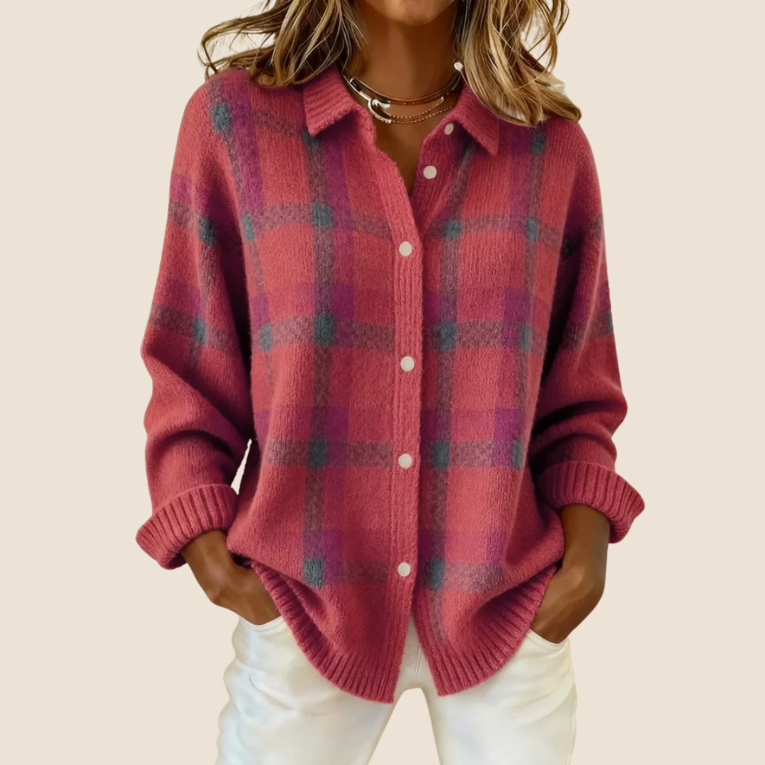 VIVIENNE RETRO KARO-PULLOVER