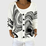 Bequemer Knopf-Cardigan