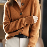 Claire | Kaschmir-Cardigan im Retro-Stil
