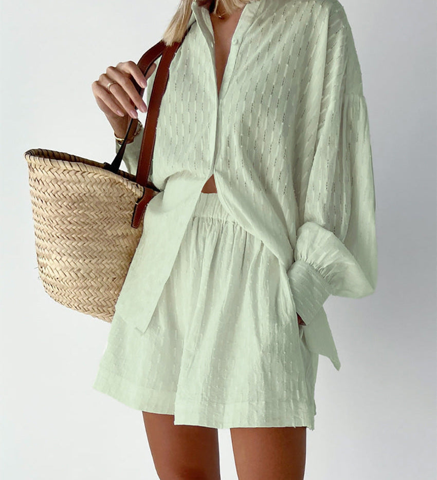 Elizabeth - Leichtes Hemd- und Shorts-Set
