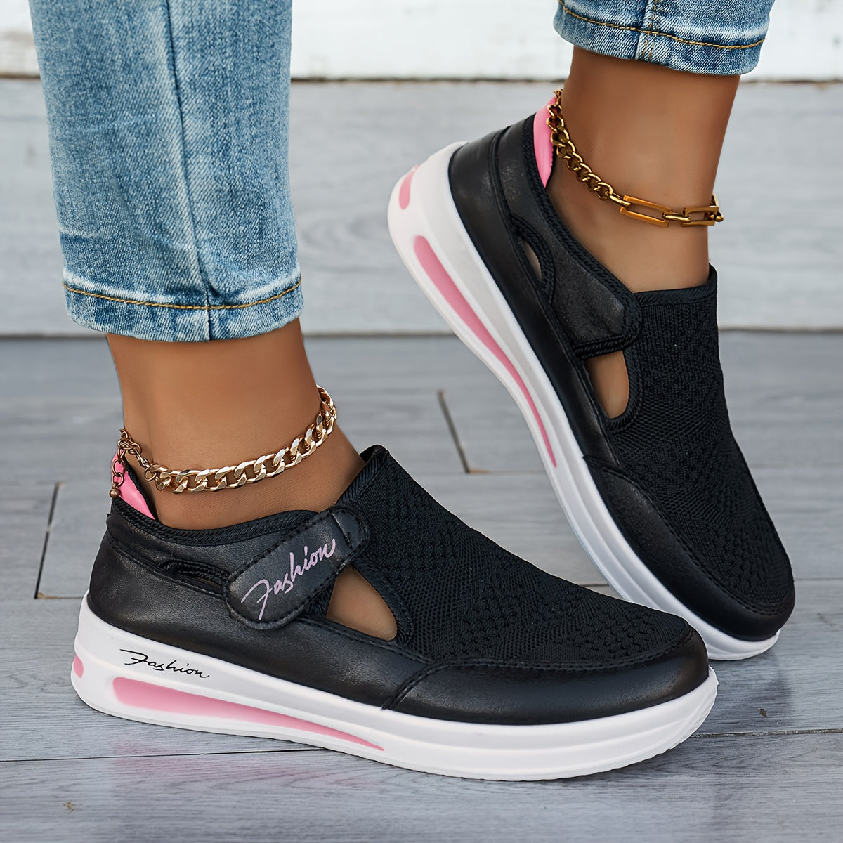 Atmungsaktive Slip-On-Sneaker mit fester Passform