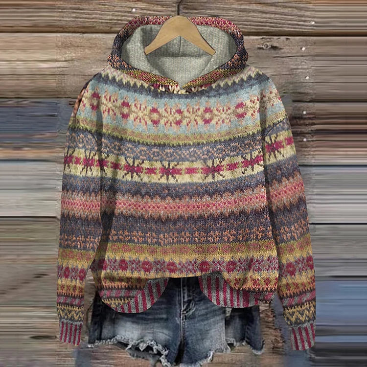 Gaby | Retro Ethnischer Pullover