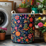 Gesteppter Wäschekorb – im Boho-Stil