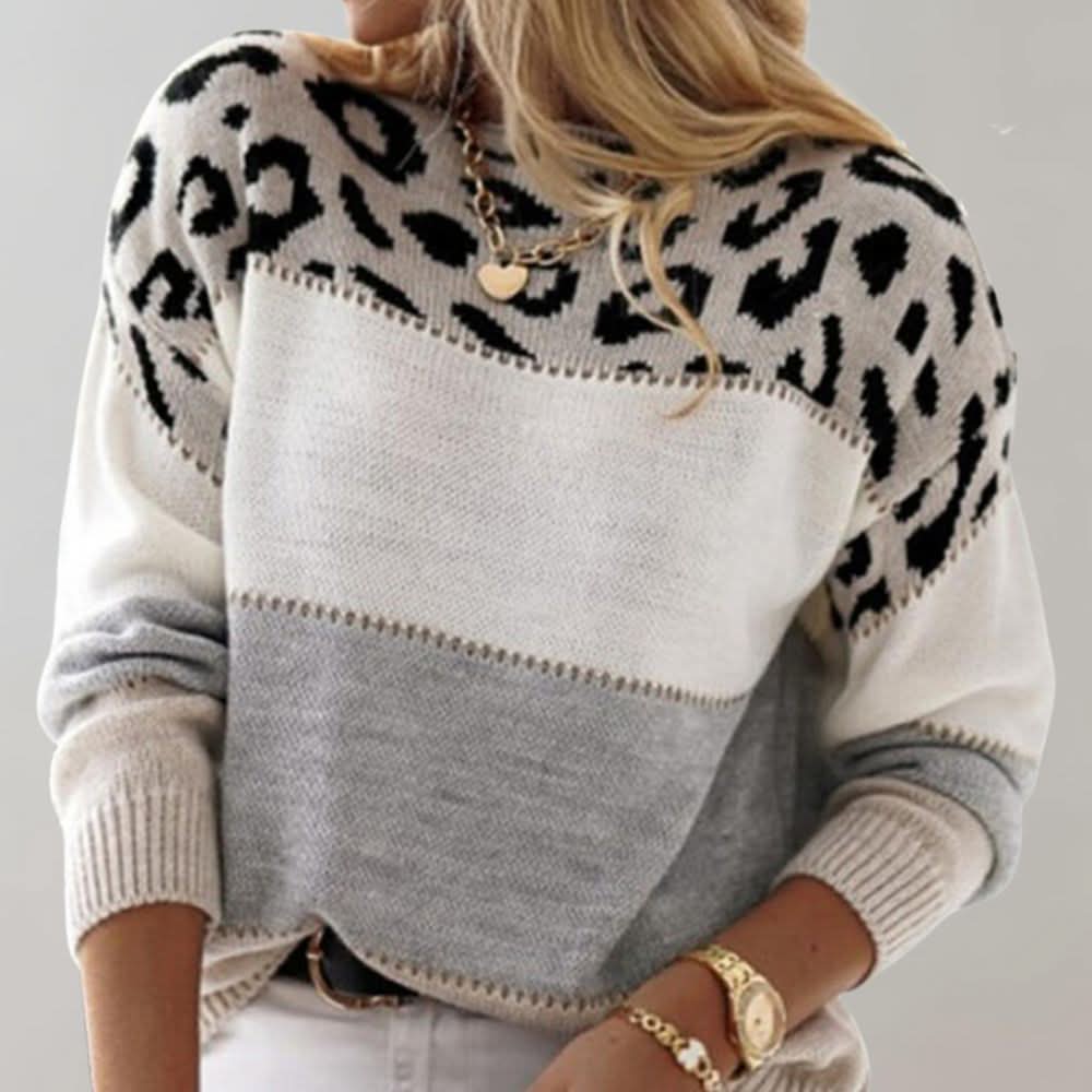 VELORA LEOPARD LUXUS-PULLOVER