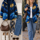 Ilona™ | Kapuzenjacke mit Sternenhimmel