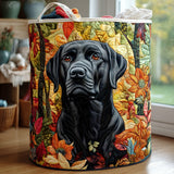 Gesteppter Wäschekorb – mit Labrador