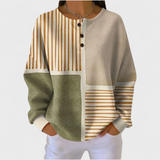 Insa™ | Farbblock-Pullover mit Streifen