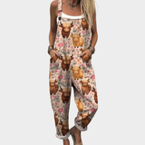 Overalls mit Highland-Rind Creme