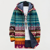 Inge™ | Kapuzenjacke im Ethno-Design