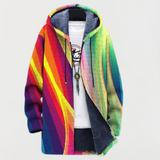 Martina™ | Kapuzenjacke mit Regenbogenstreifen