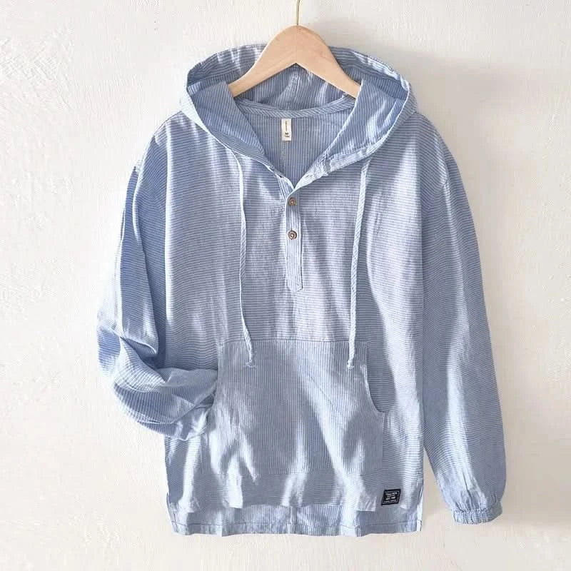 ANDORA LEINEN-HOODIE